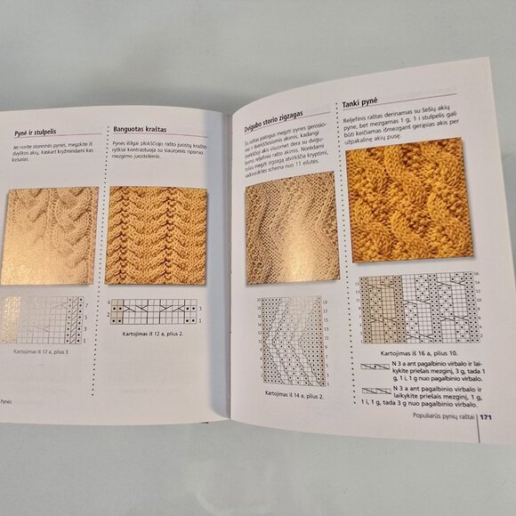 Mary Webb Mezgimas Raštai Ir Technika Knitting Book Lithuanian Language 2008 HC - Picture 6 of 10